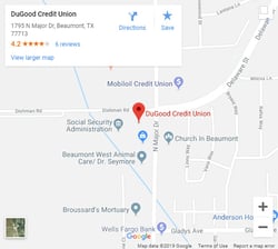 DuGood Federal Credit Union Major Dr Branch in Beaumont Texas